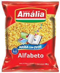 MACARRAO ALFABETO OVOS 500G SANTA AMALIA 