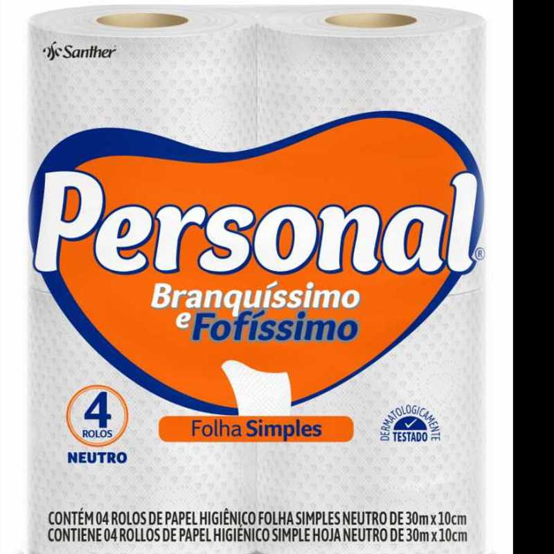 2416 - Papel Higiênico Folha Simples 4 Rolos