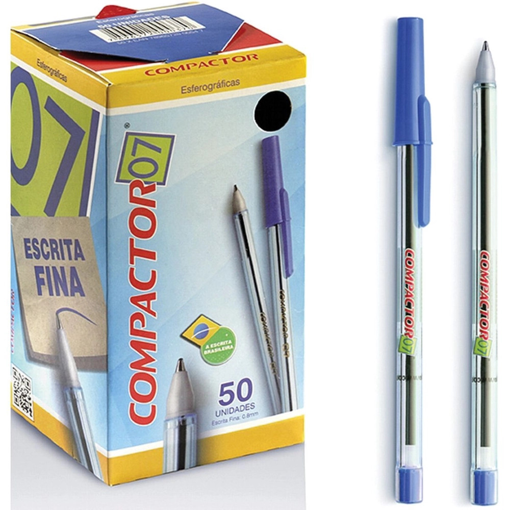 CANETA COMPACTOR AZUL