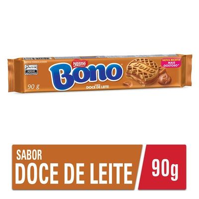 Biscoito Recheado Sabor Doce de Leite Bono 90g