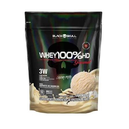 Whey Refil 100% Hd Gourmet 900g Baunilha Blacksku
