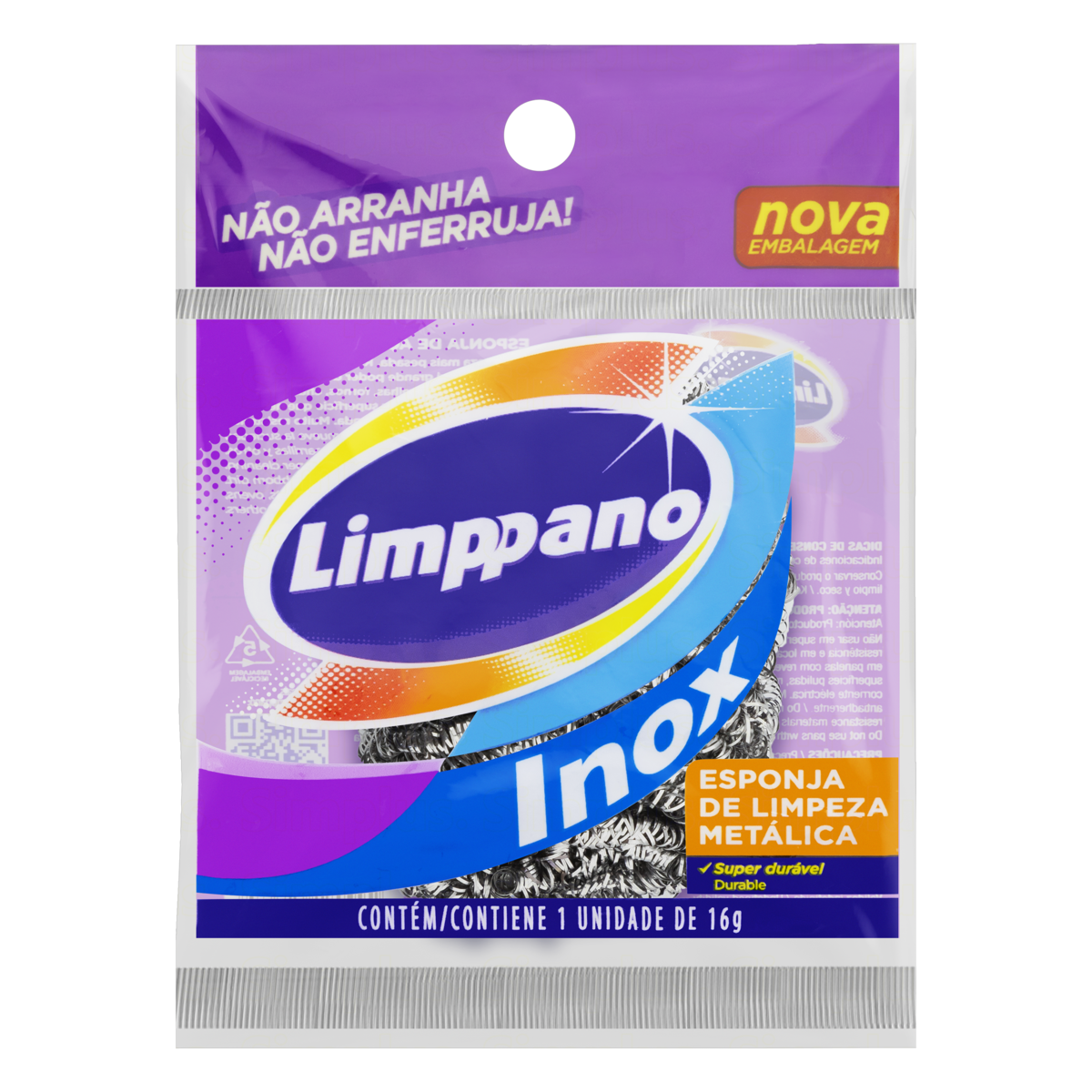 Esponja Limppano Inox 16g