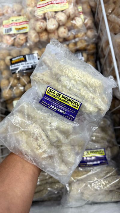 Isca de pirarucu empanado (600g)