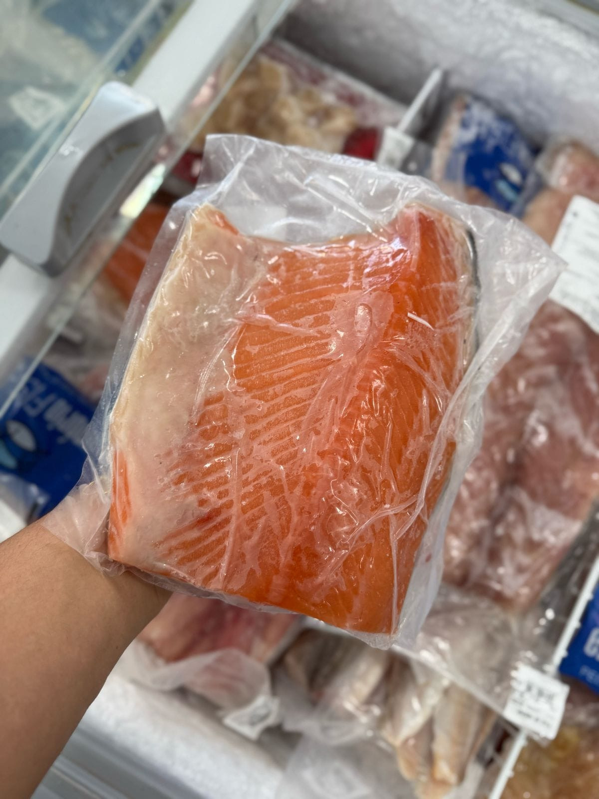 Filé de salmão c/ pele congelado (1kg)