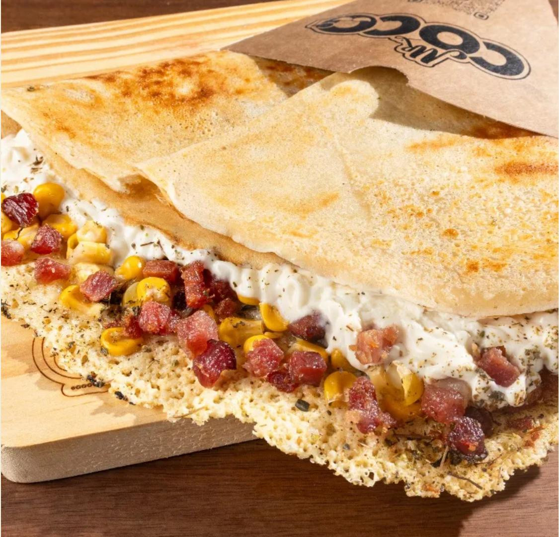 Crepe Corn e Bacon 