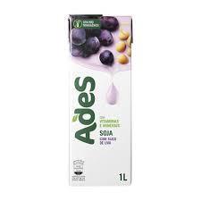 Bebida de soja Ades sabor uva 1L