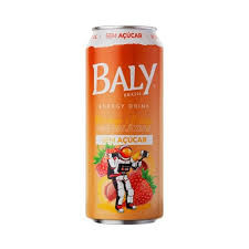ENERGETICO BALY MORANGO E PESSEGO S/AÇUCAR LATA 473ML