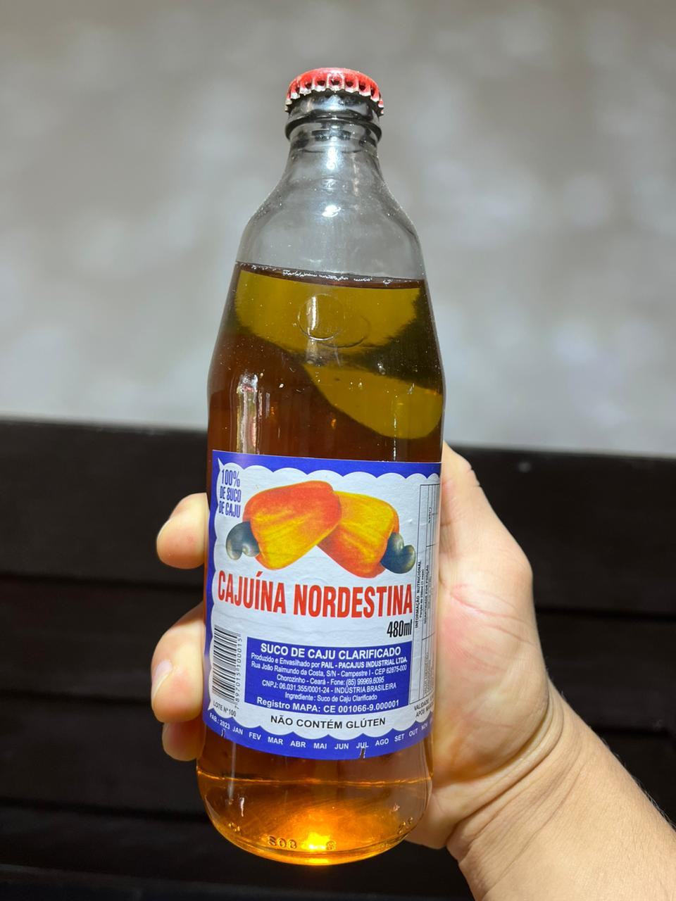 CAJUINA VIDRO 480ML