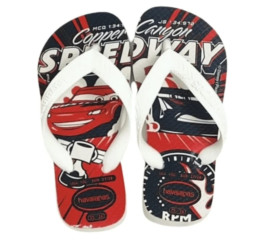 CHINELO HAV KIDS CARROS BRANCO 