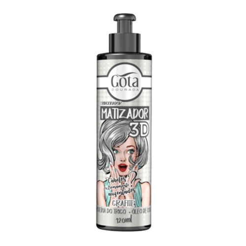MATIZADOR GOTA DOURADA 3D GRAFITE 120ML