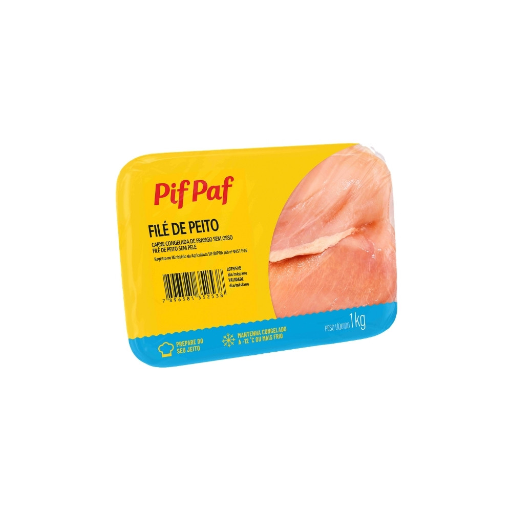 FILE DE PEITO PIF PAF BANDEJA 1KG