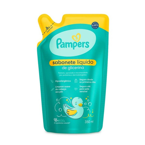 Sabonete Líquido de Glicerina Infantil Refil 350ml Pampers