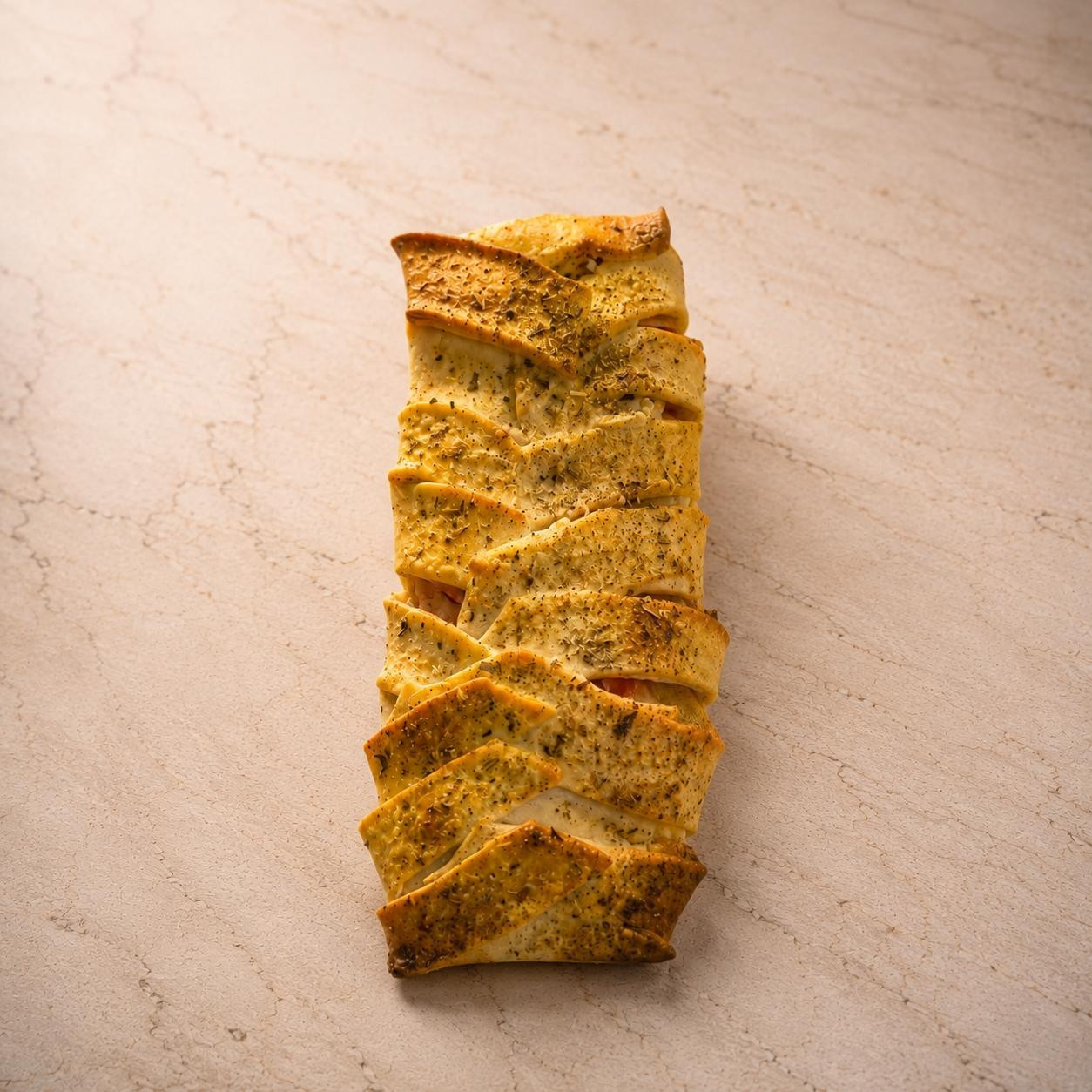 Strudel de Frango com Pesto