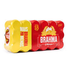 CERVEJA BRAHMA C/18 UNIDADES 350ML