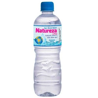 Água Mineral sem Gás Natureza Garrafa 500ml
