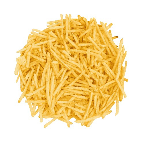 Acréscimo de batata palha