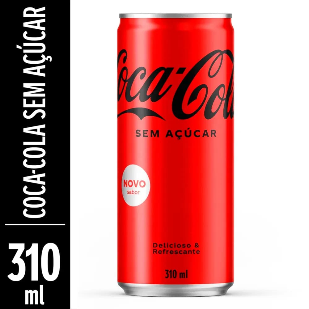 REFRIGERANTE ZERO  COCA COLA LATA 310ML