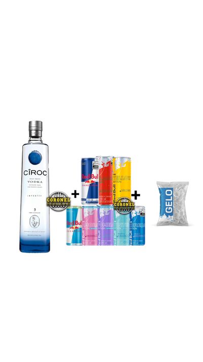 Vodka Ciroc + 4 Redbul + Filtrado 5kg 