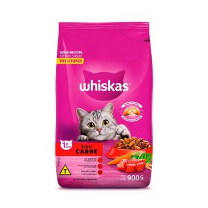 RAÇAO WHISKAS CARNE 900G