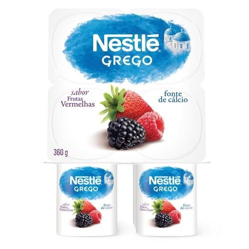Iogurte Nestle Grego Frutas Vermelhas Un.