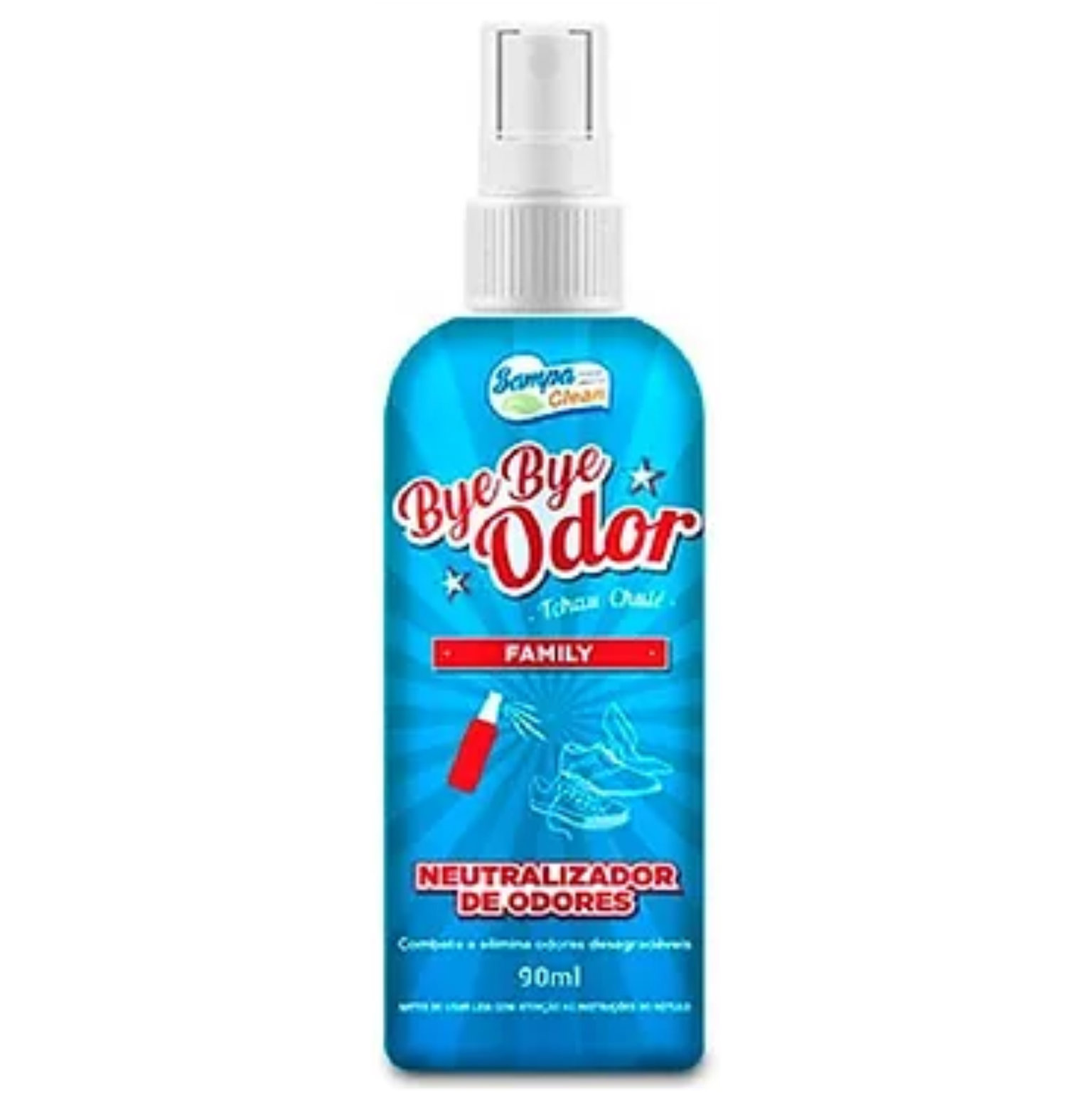 NEUTRALIZADOR BYE BYE ODOR FAMILY SAMPA CLEAN 90ML