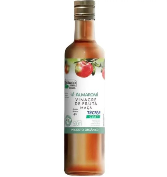 VINAGRE DE FRUTA MACA ORGANICO 500ML VIDRO