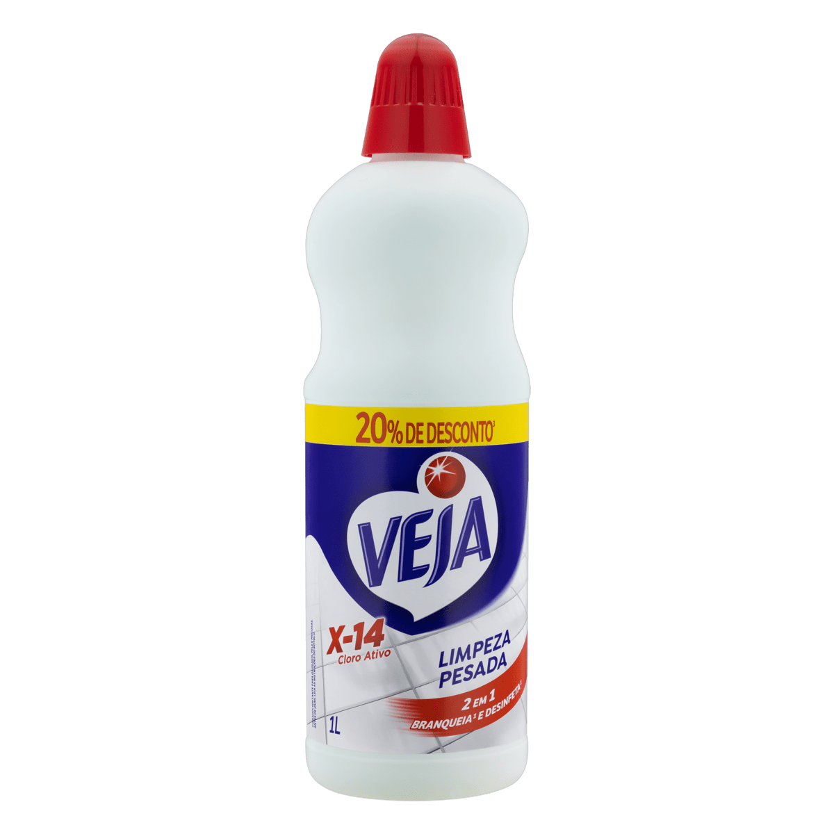 VEJA LIMPEZA PESADA X14 2EM1 1L