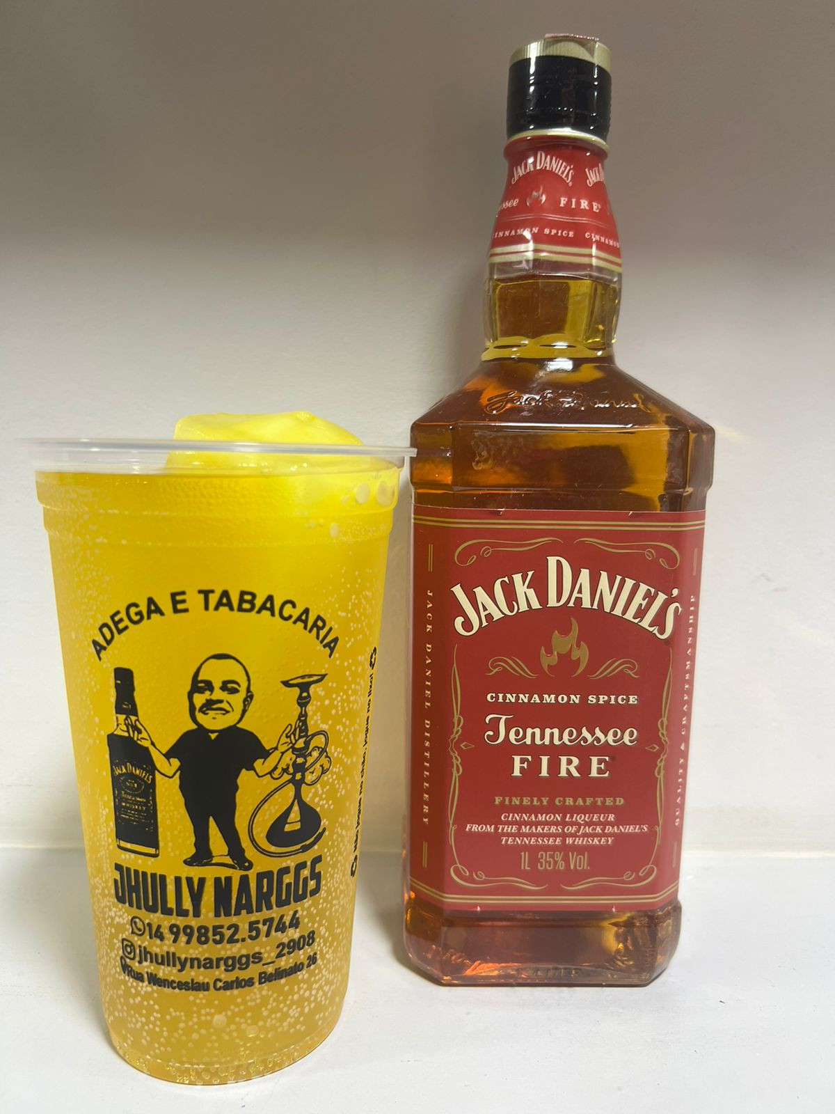 COPO DE WHISKY JACK DANIEL'S FIRE 700ML