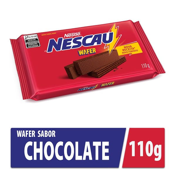 Biscoito Wafer Sabor Nescau 110g