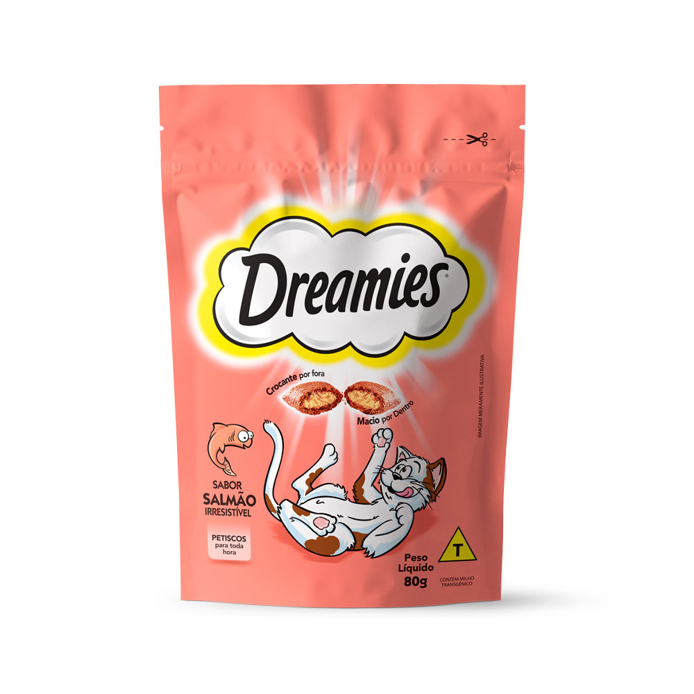 Dreamies Sabor Salmão 80g