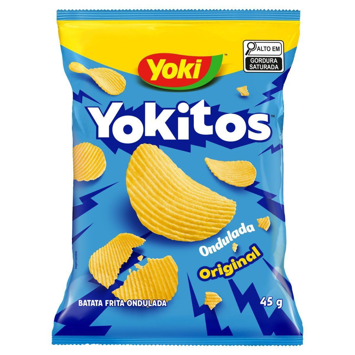 SALGADO YOKITOS BATATA ONDULADA ORIGINAL 45G UN
