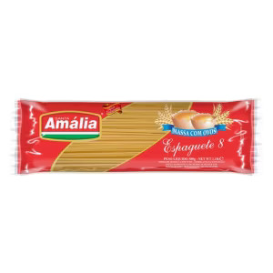 MACARRÃO S. AMALIA C/ OVOS ESPAGUETE N.8 500G