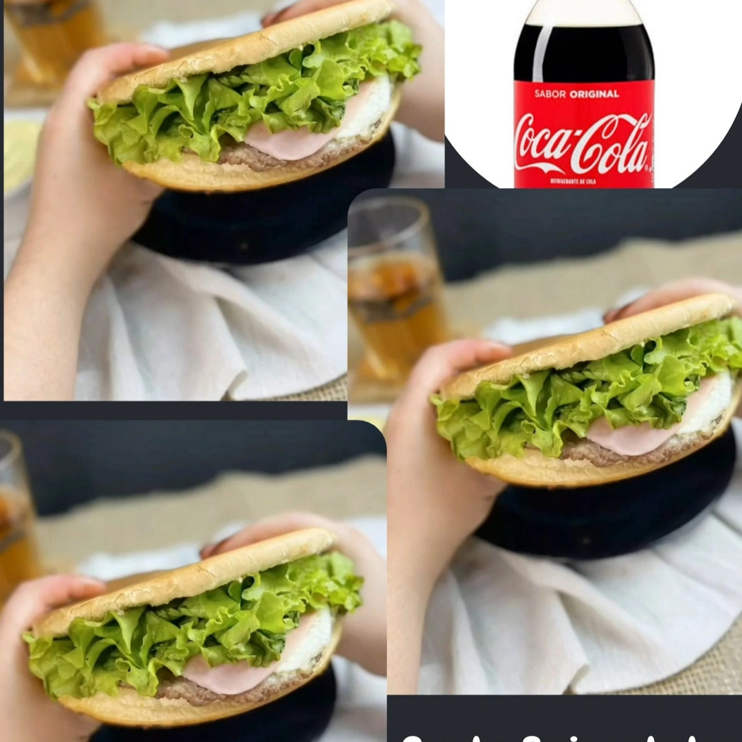 combo 3 xis especial  + coca 2 l