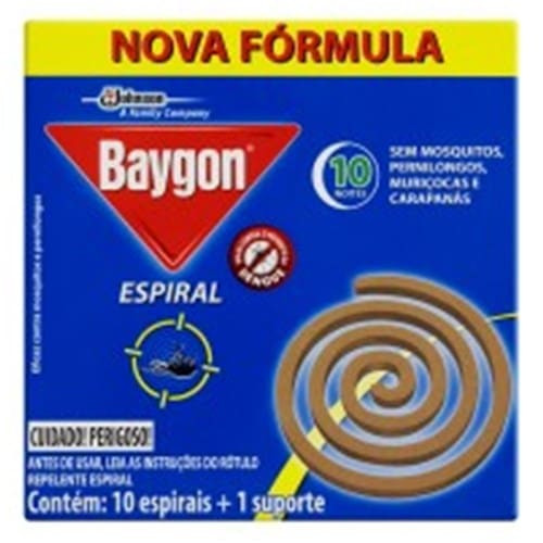 Repelente Espiral Metal Baygon com 10un