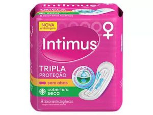 ABSORVENTE INTIMUS S/ ABAS SECA C/8UN¬