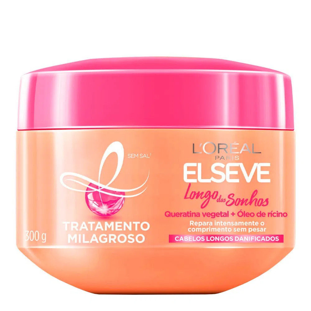 CREME TRATAMENTO ELSEVE LONGO DOS SONHOS "DANIFICADOS" 300G