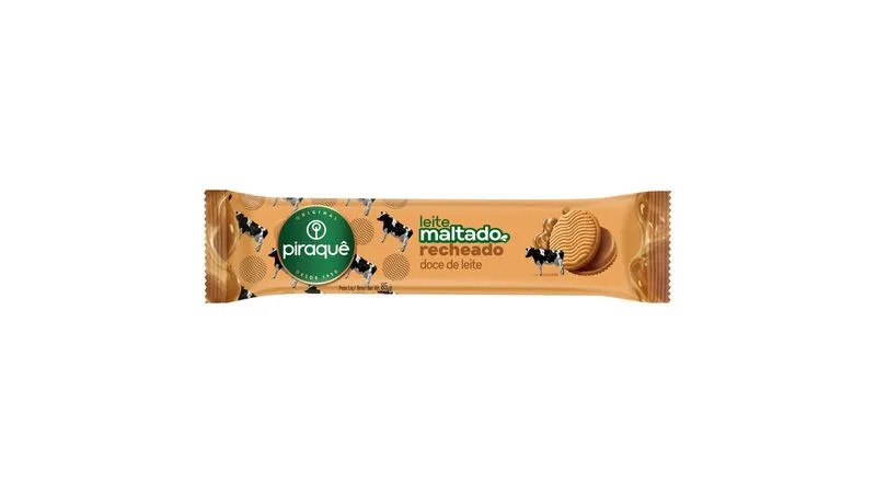 PIRAQUE BISC 85G MALT RECH C/DOCE DE LEI