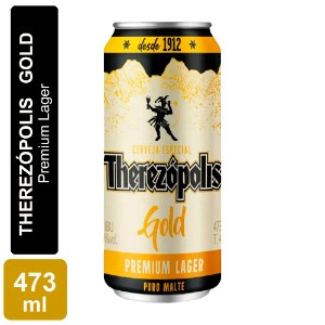 CERVEJA THEREZOPOLIS GOLD LAGER LT 473ML