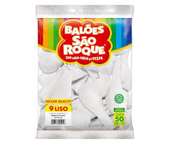 BALAO SAO ROQUE  LISO Nº9 BRANCO POLAR C/50