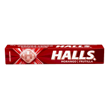 Bala Morango 10un (Halls) 28g
