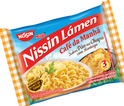 Macarrão Instantâneo Sabor Pão na Chapa Nissin Lámen