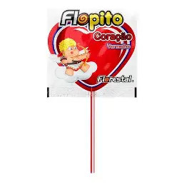 Flopito Pirulito Coracao Vermelho Um