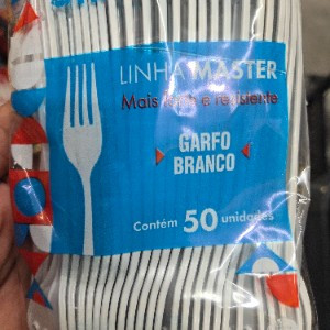 GARFO SILVA PLAST REFORÇADA PCT 50 UNID