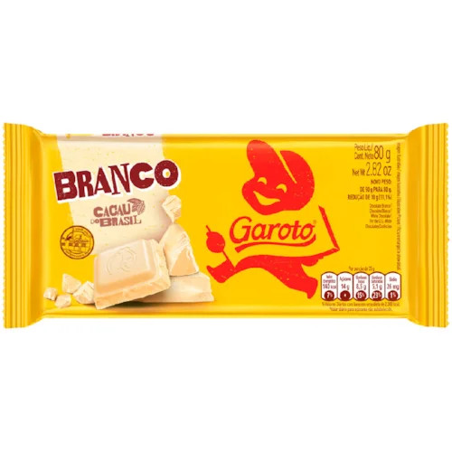 Chocolate Garoto Branco 80g