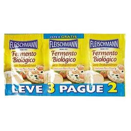 Fermento Biológico Fleischmann Seco Instantâneo 10g Leve 3 Pague 2