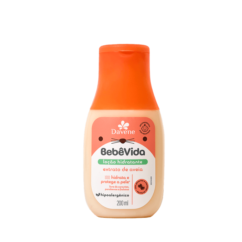 Loção Hidratante Bebê Vida Extrato de Aveia 200ml