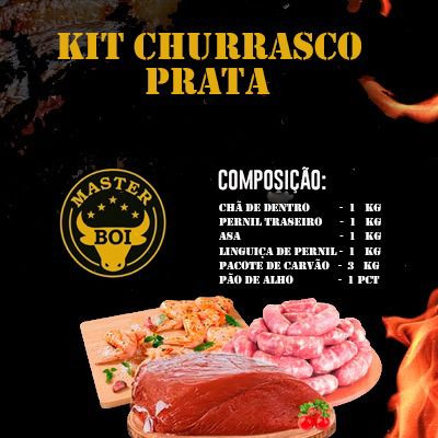 KIT CHURRASCO PRATA