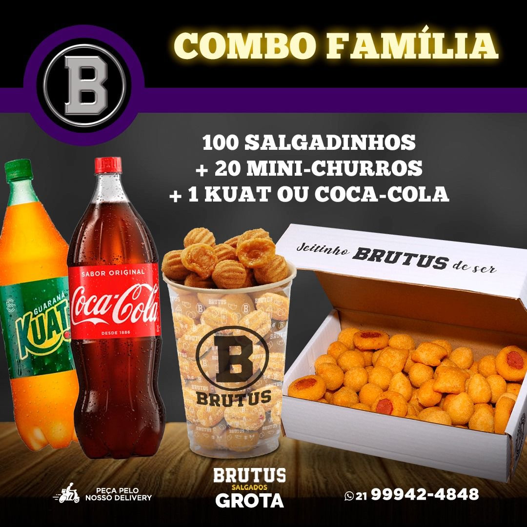 Combo Família c/ Coca Cola Zero 2L 