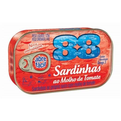 Sardinha com Tomate 88 Lata 125g