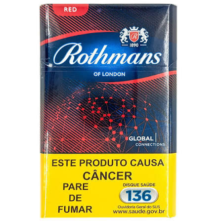 Maço de cigarro Rothmans Vermelho